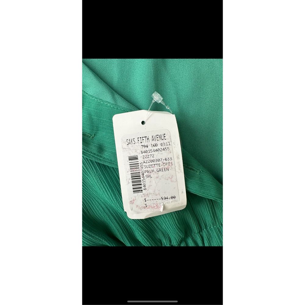 ALEXIS Ruffle-Trimmed Mini Dress - Green Size S $595 - Picture 12 of 12